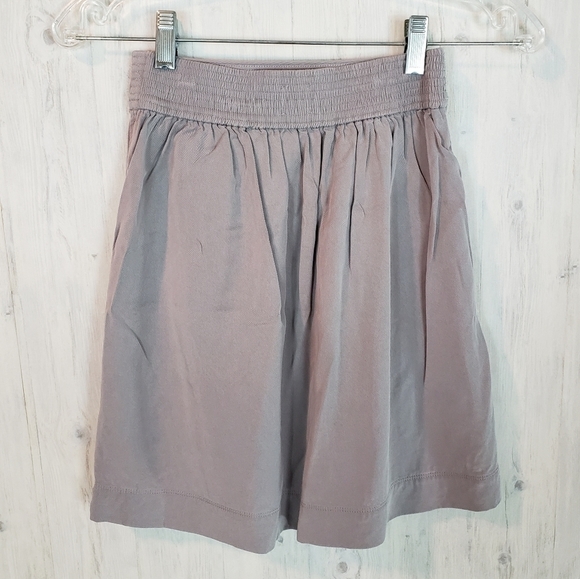 ARITZIA Wilfred Gray Mini Skirt Lyocell Pockets - Picture 6 of 9